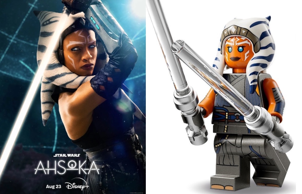 Ahsoka Tano And Grogu LEGO Star Wars Minifigures Custom Display main image 1